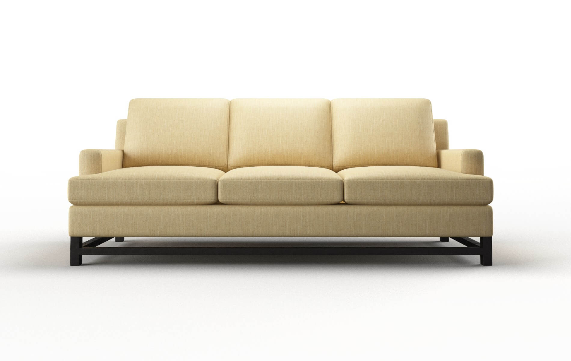 Houston Malibu maize Sofa Espresso Legs  1