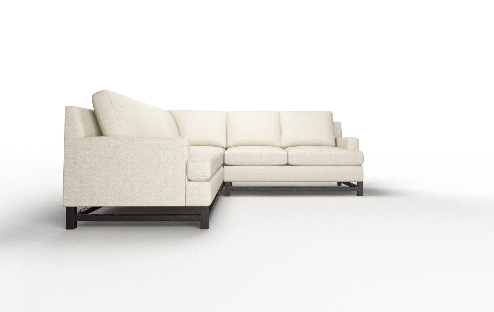 Houston Malibu Sand Sectional espresso legs 2