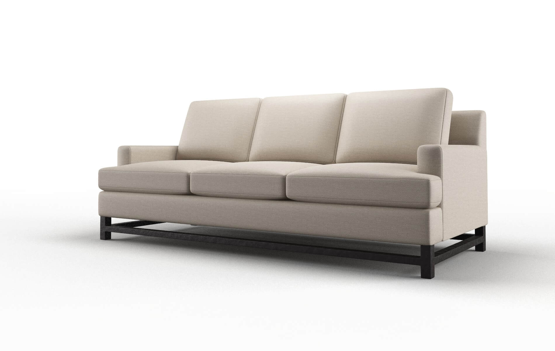Houston Naples Almond Sofa espresso legs 4