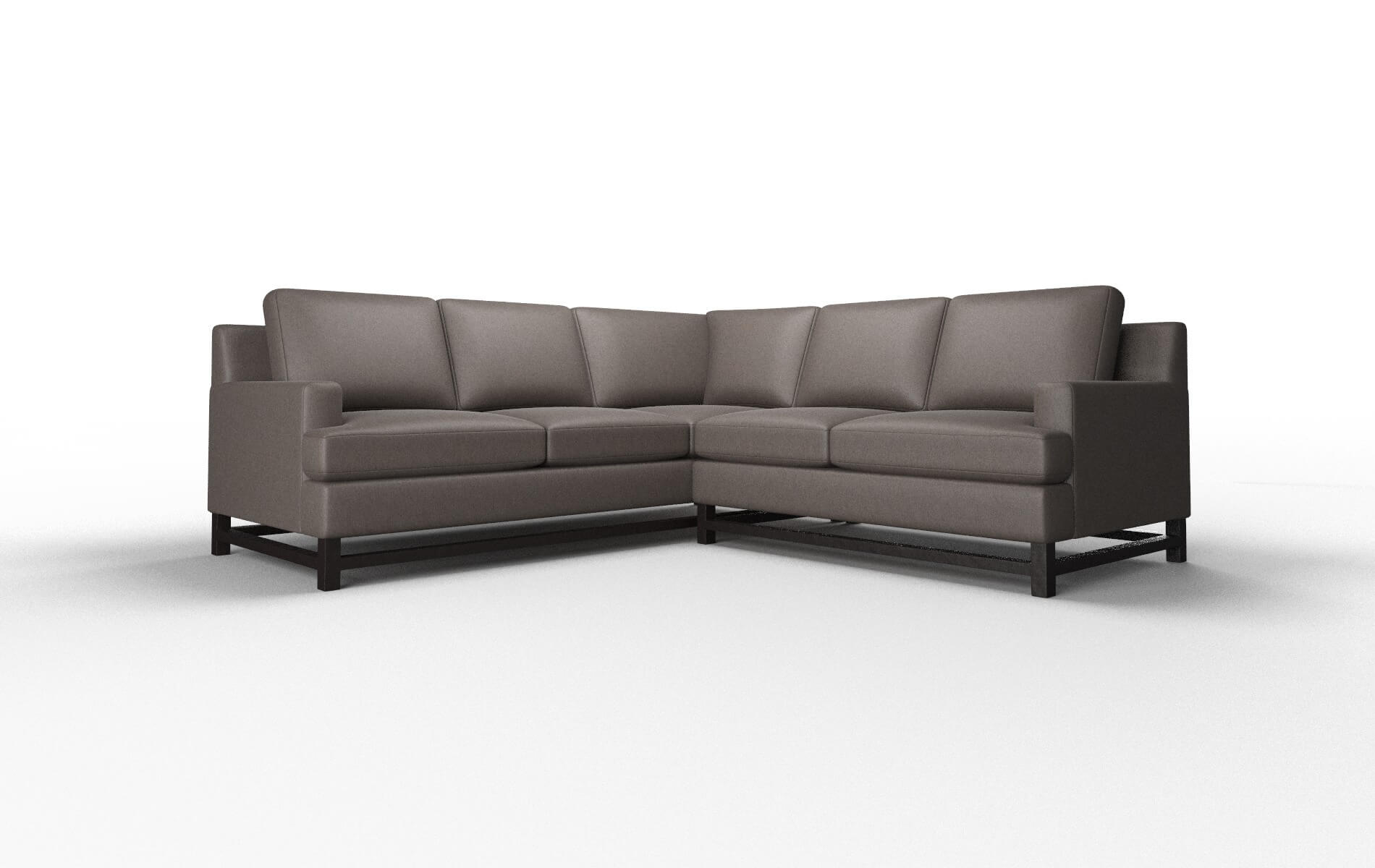 Houston Naples Graphite Sectional espresso legs 1