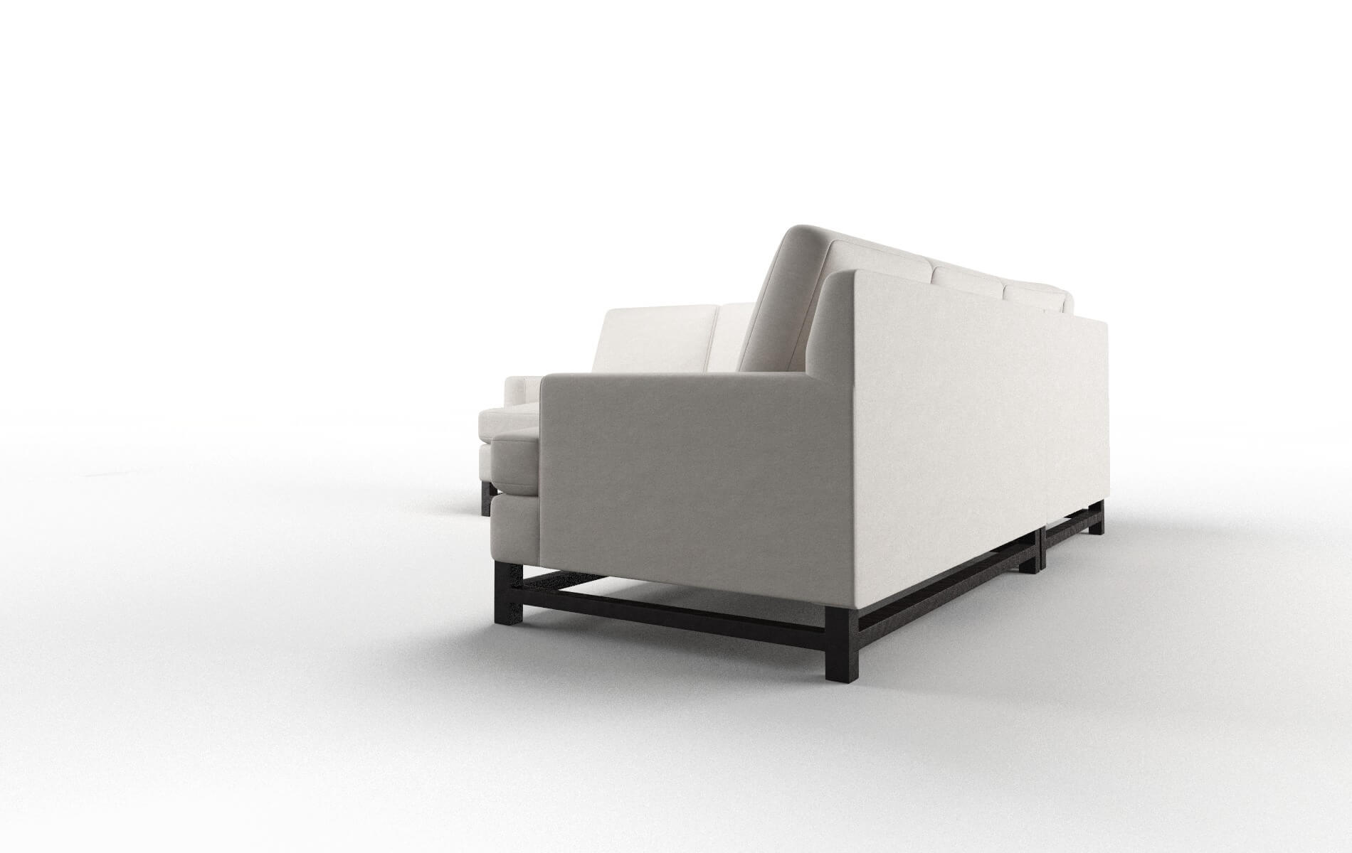 Houston Noble Grey Sectional espresso legs 4