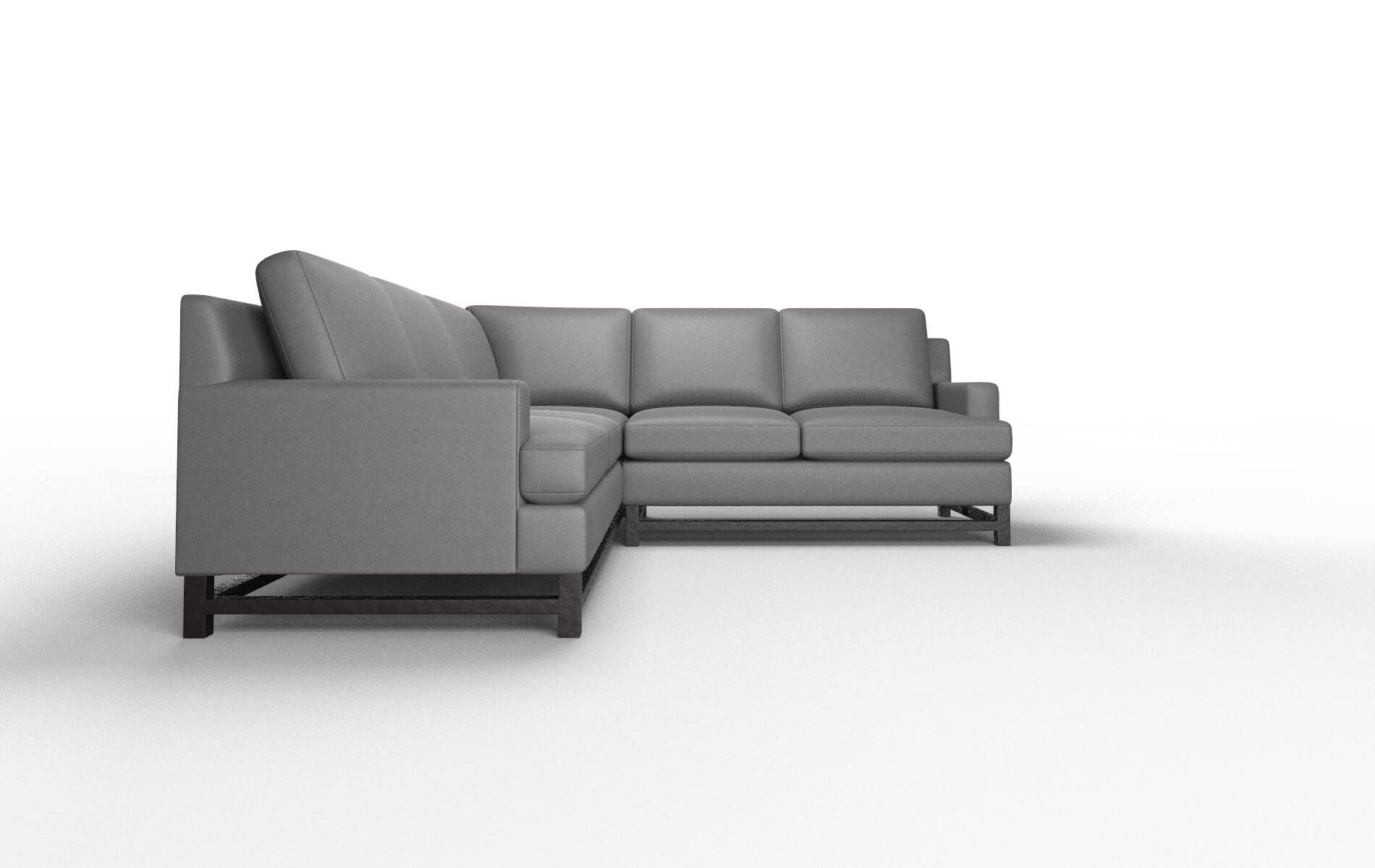 Houston Oakley Charcoal Sectional espresso legs 2