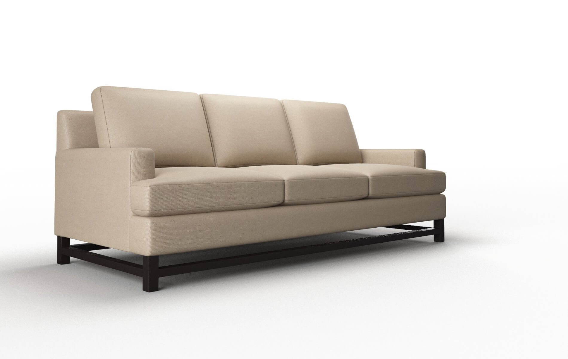 Houston Oakley Taupe Sofa espresso legs 2