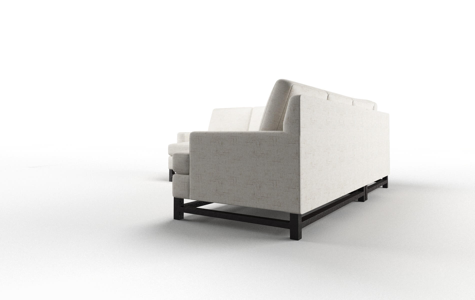 Houston Oceanside Natural Sectional espresso legs 4