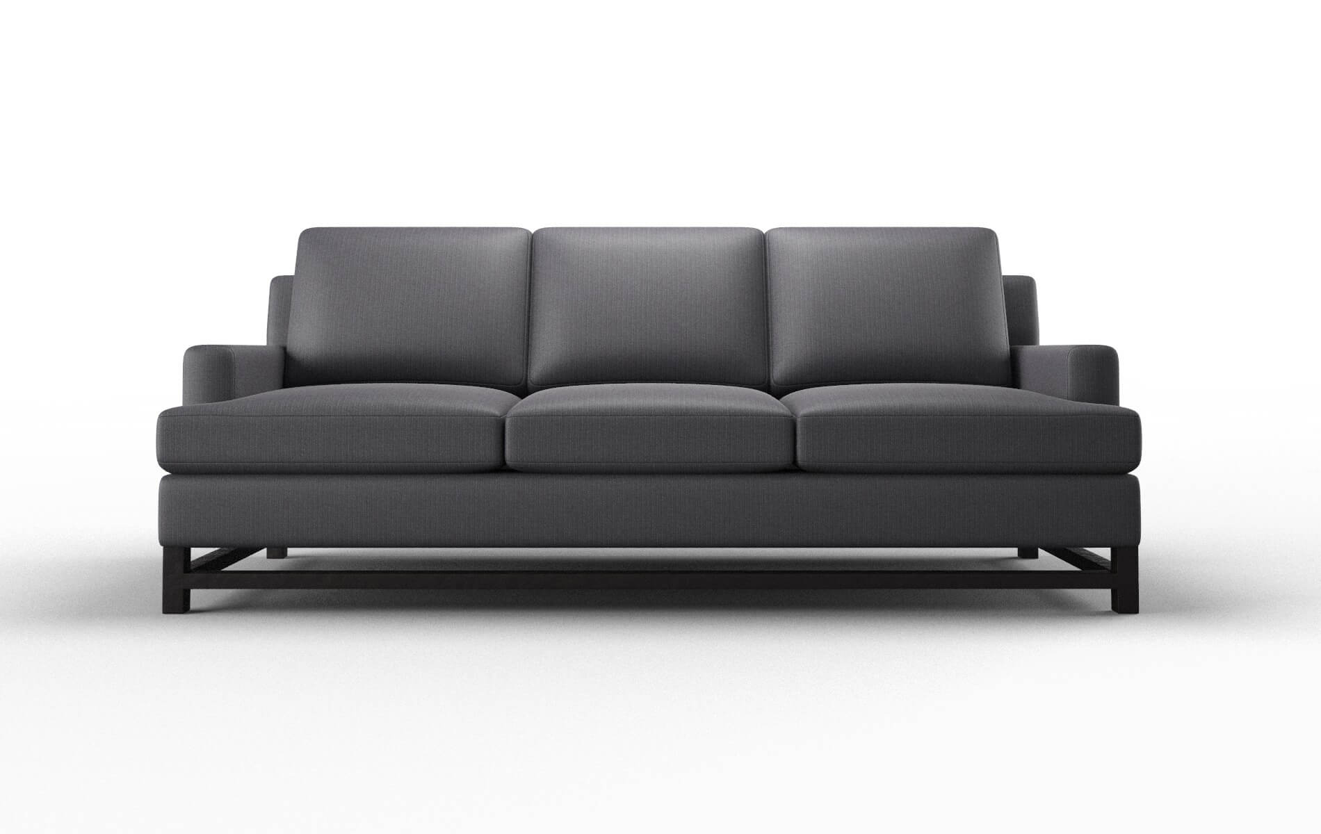 Houston Parker Charcoal Sofa espresso legs 1