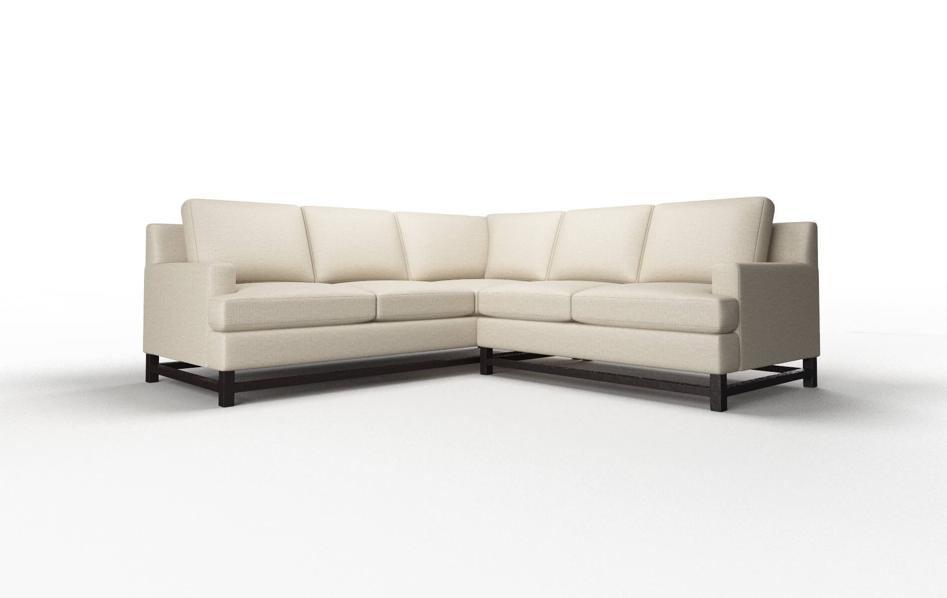Houston Parker linen Sectional Espresso Legs  1