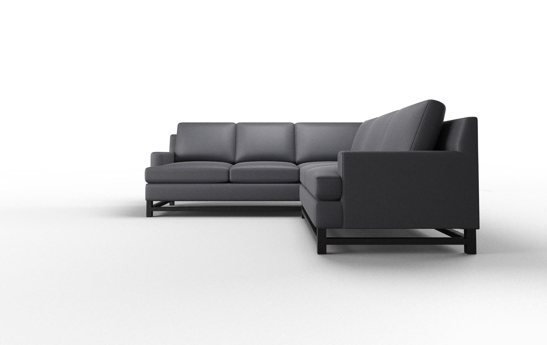 Houston Parker Midnight Sectional espresso legs 5