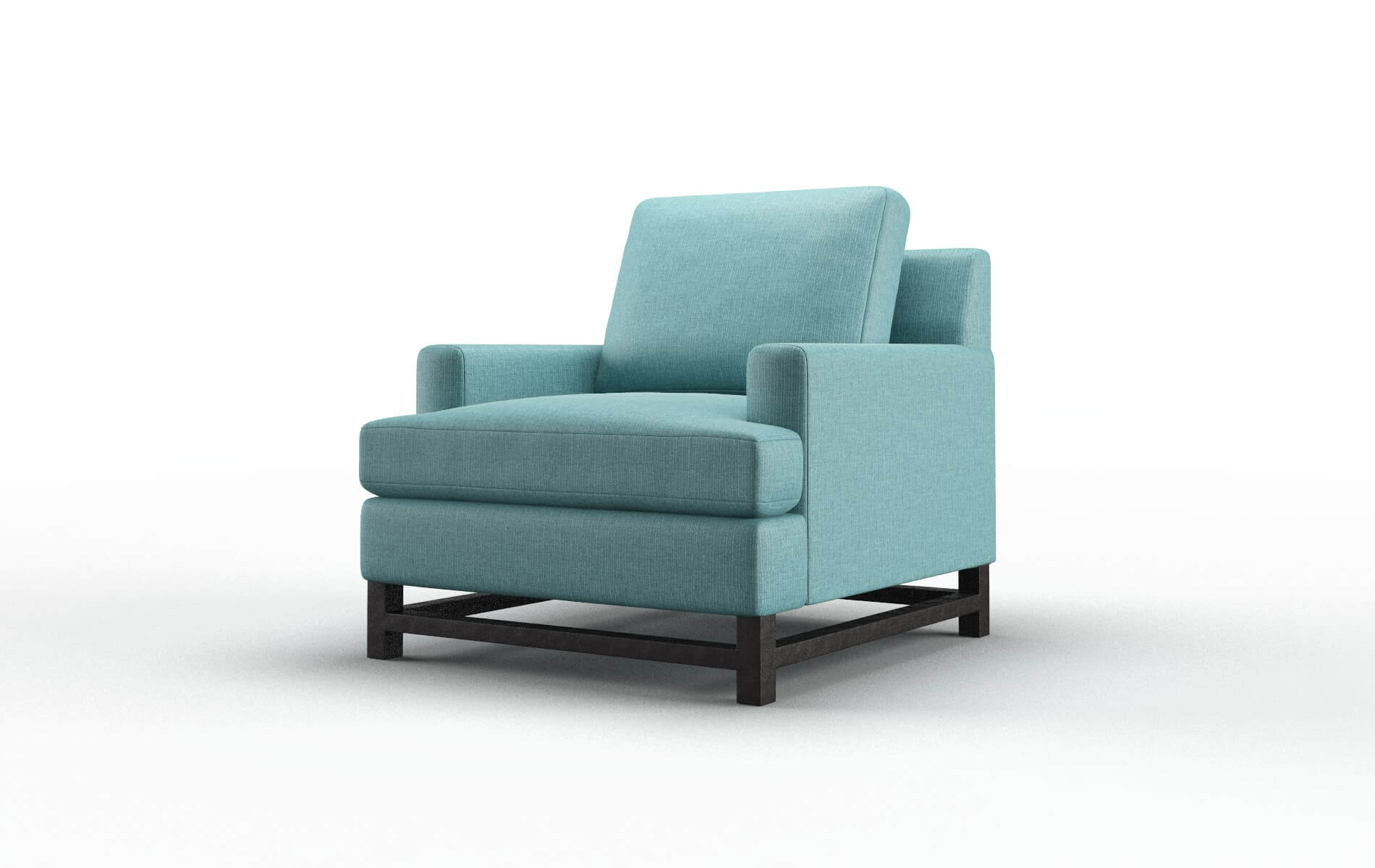 Houston Parker Turquoise Chair espresso legs 4