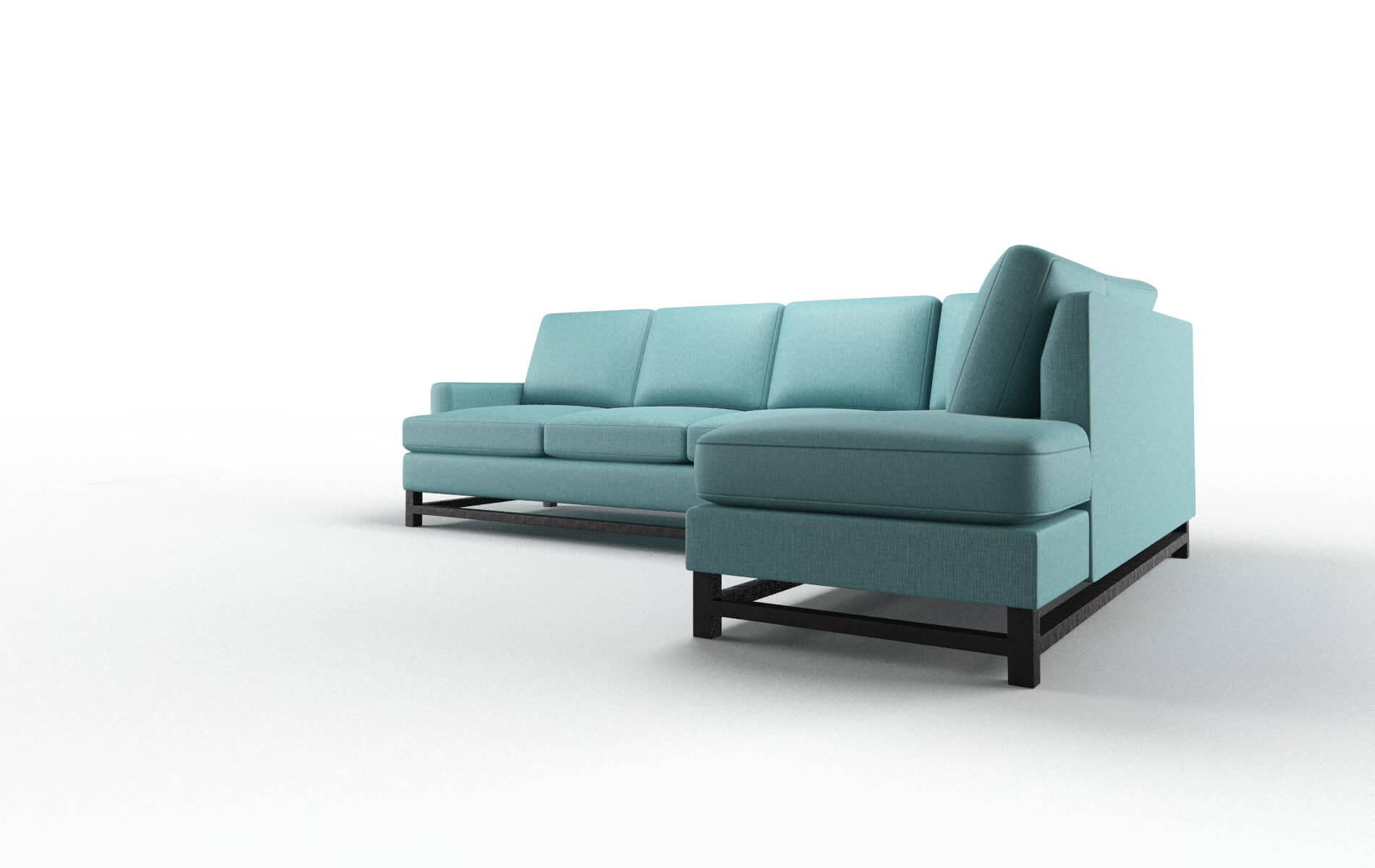 Houston Parker Turquoise Panel espresso legs 4