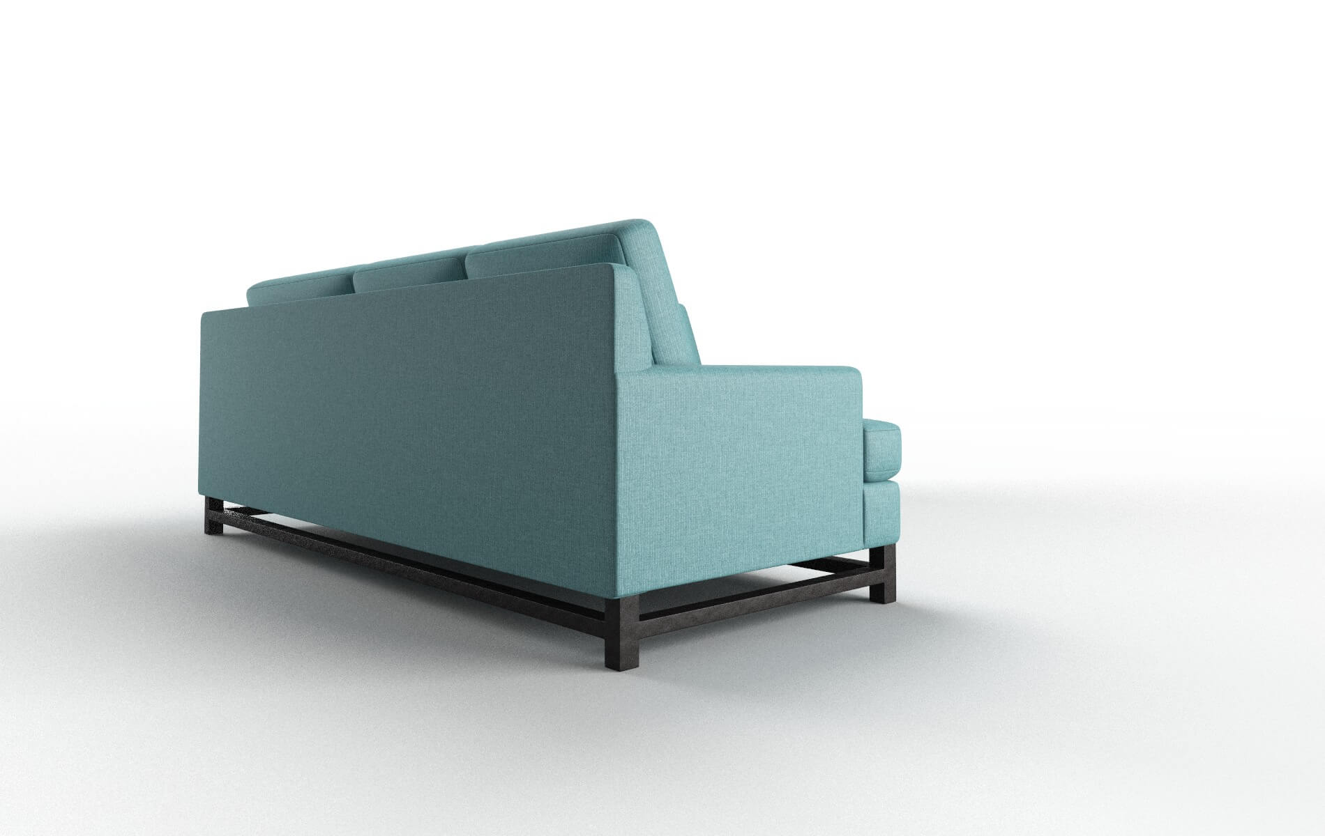 Houston Parker Turquoise Sectional espresso legs 3