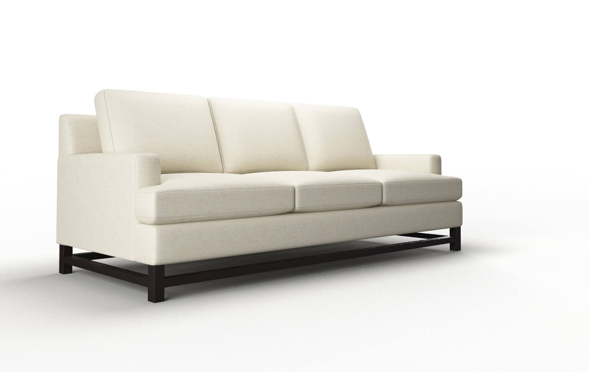 Houston Phoenix Ivory Sofa espresso legs 2