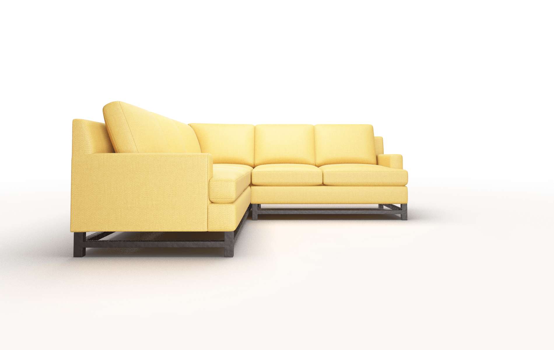 Houston Portland Dijon Sectional espresso legs 2