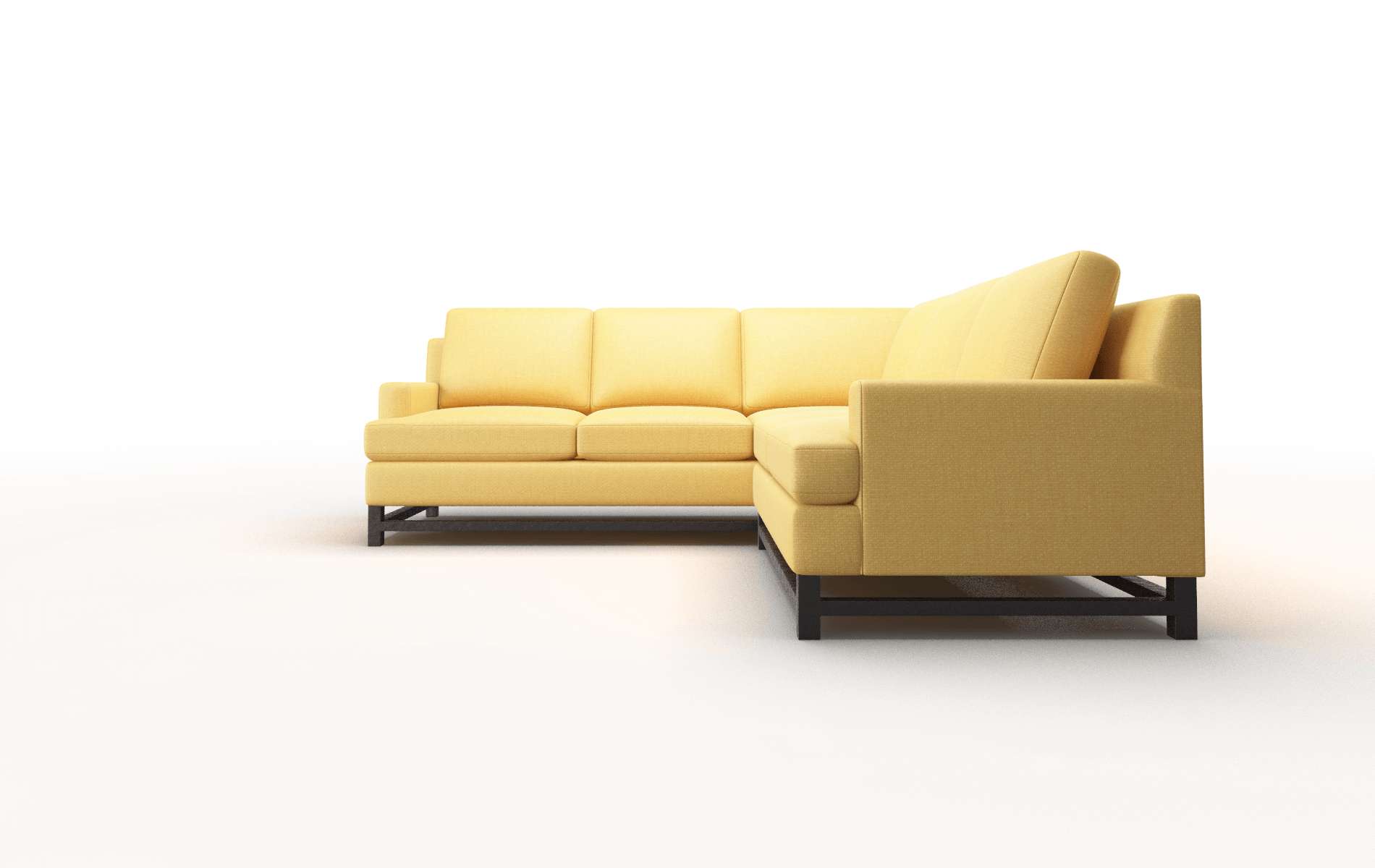 Houston Portland Dijon Sectional espresso legs 5