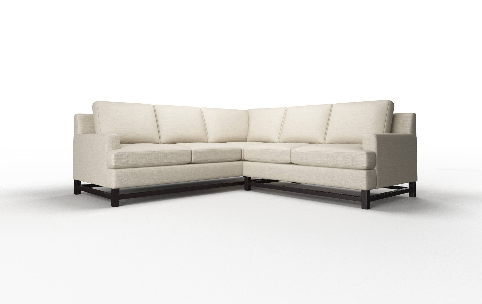 Houston Prime Dusk Sectional espresso legs 1