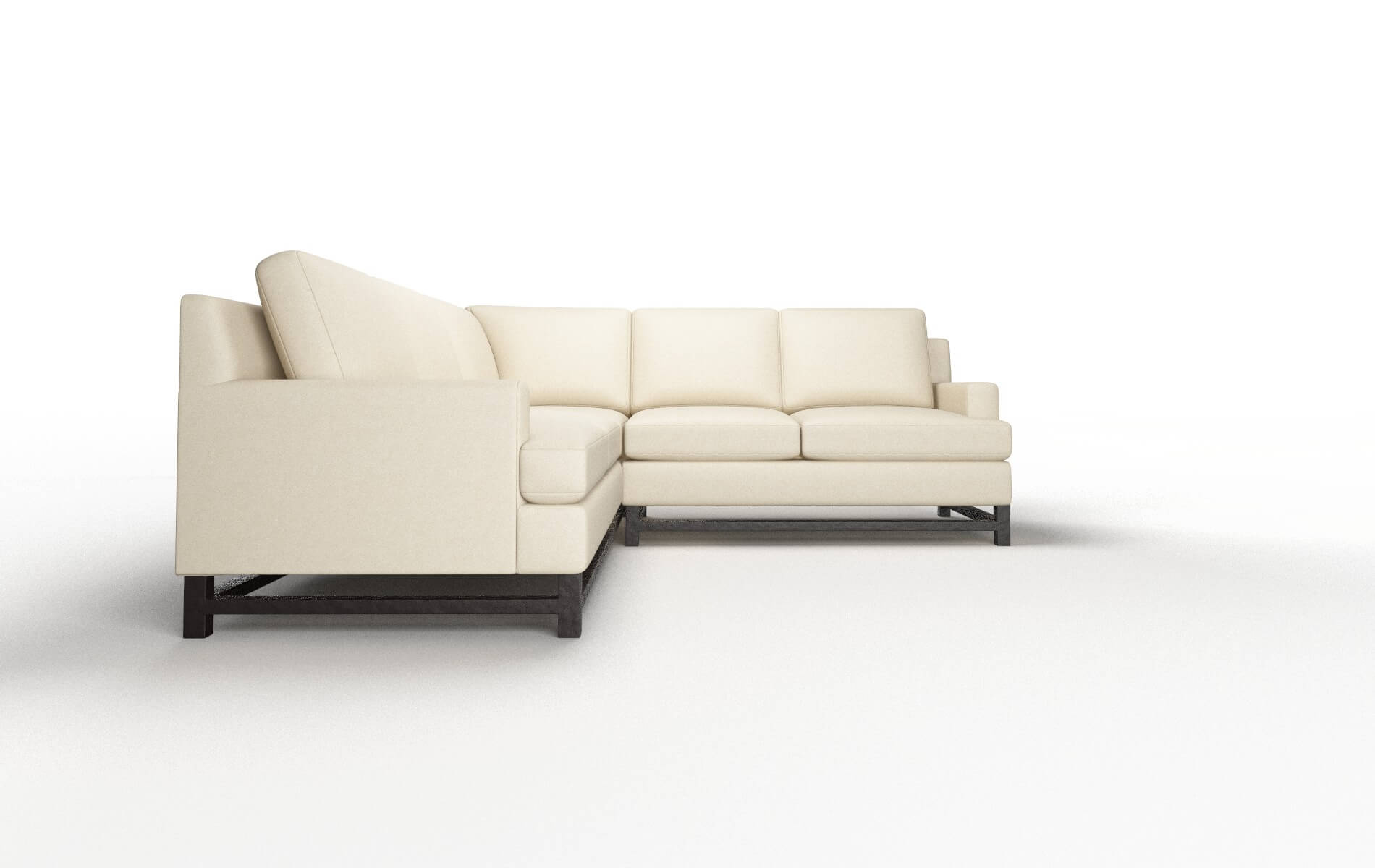 Houston Rocket Sand Sectional espresso legs 2