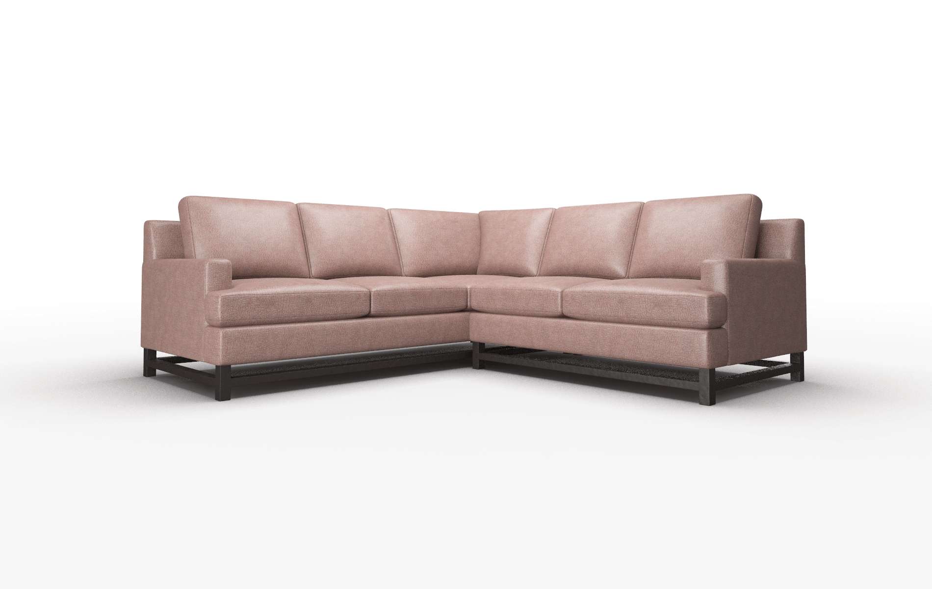 Houston Royale Mocha Sectional espresso legs 1