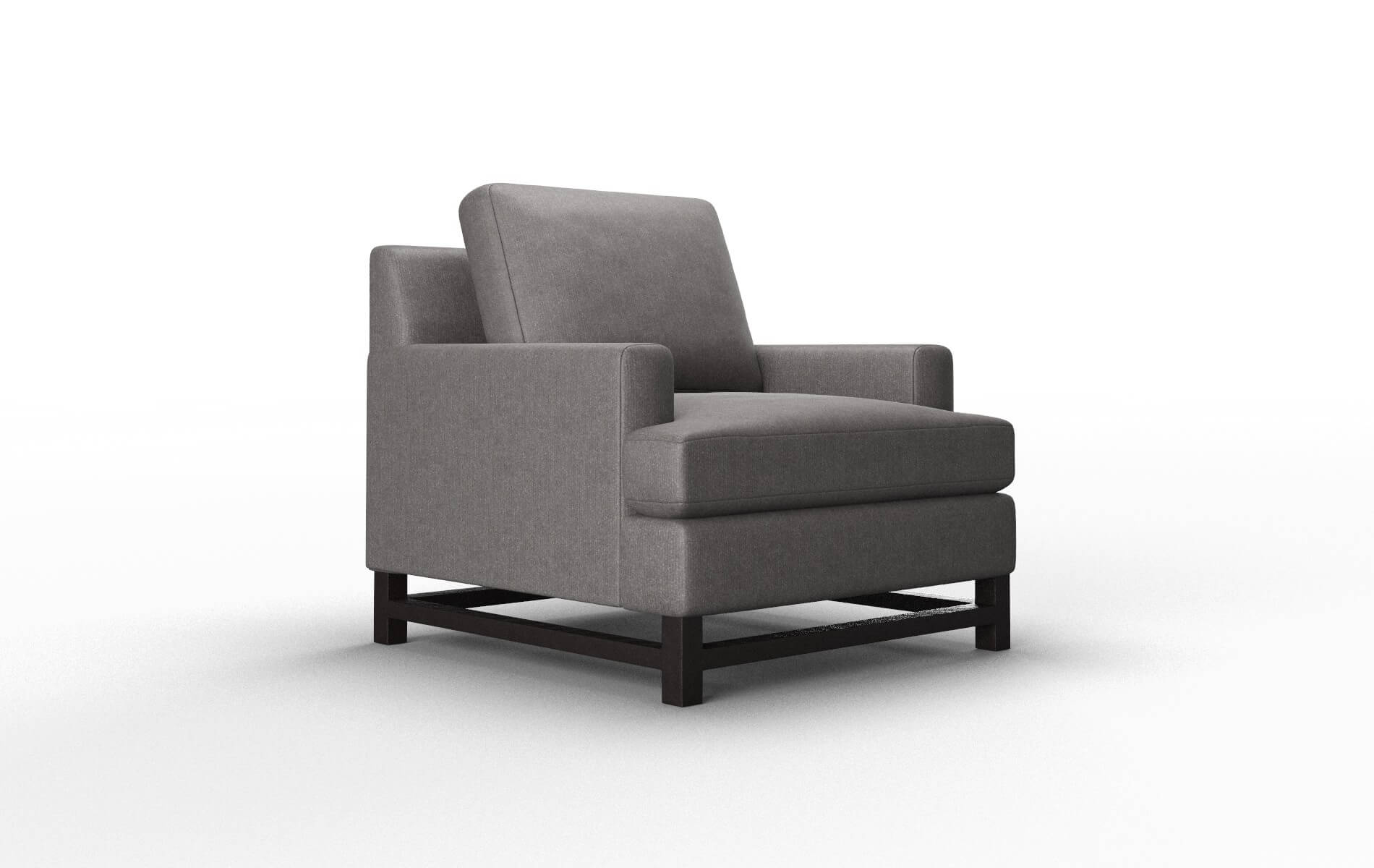 Houston Sasha Grey Chair espresso legs 2