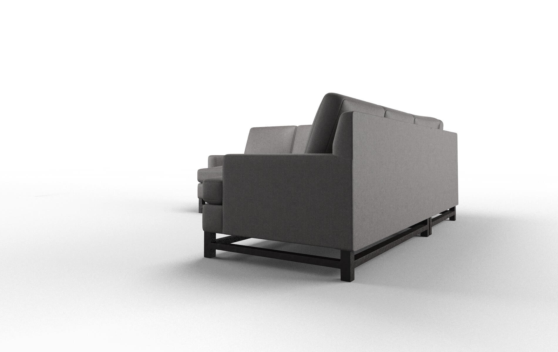 Houston Sasha Grey Sectional espresso legs 4