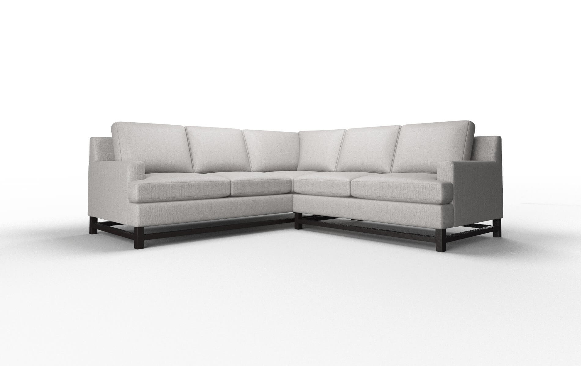 Houston Sasha Silver Sectional espresso legs 1