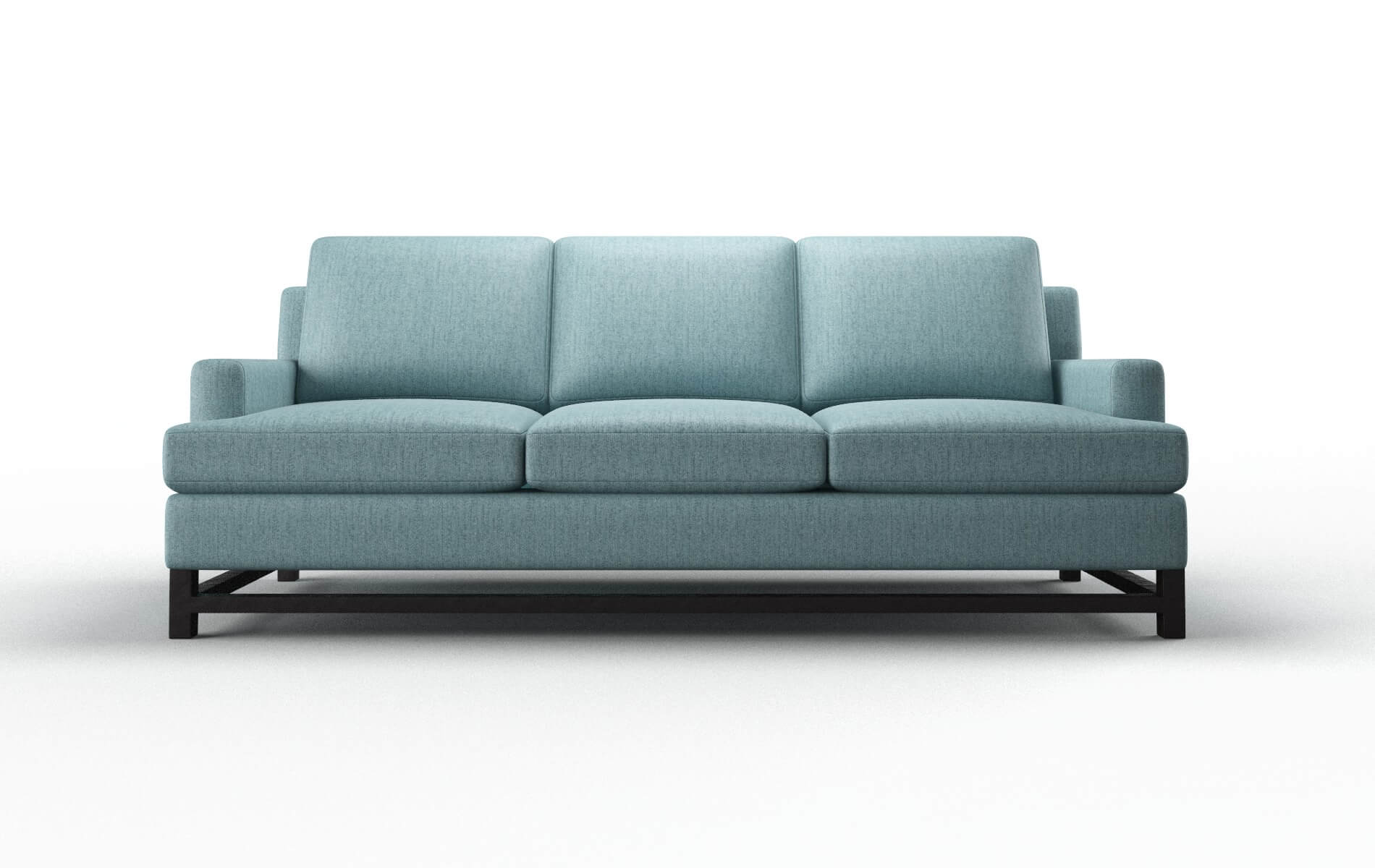 Houston Sasha Teal Sofa espresso legs 1