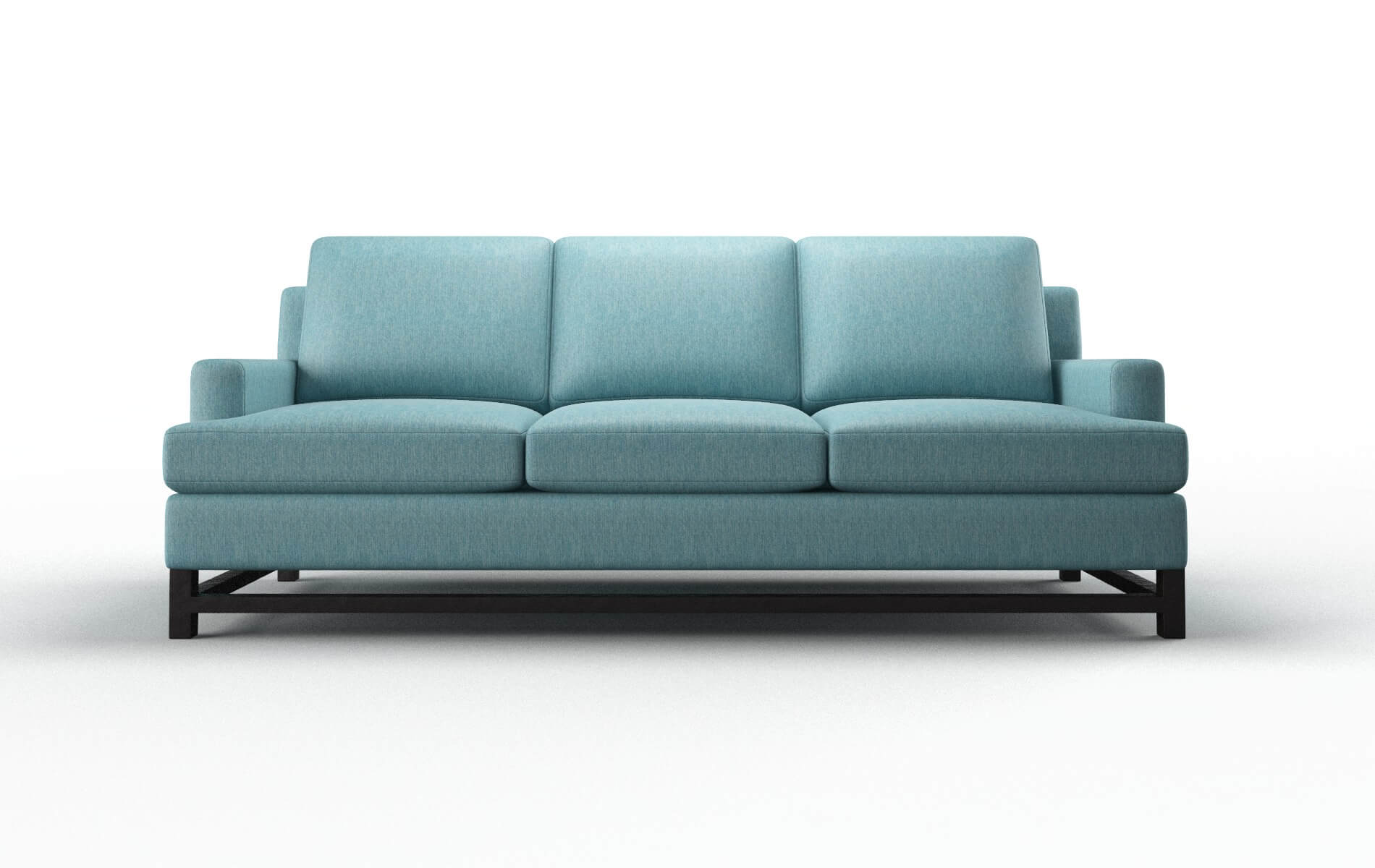 Houston Sorrento denim Sofa Espresso Legs  1
