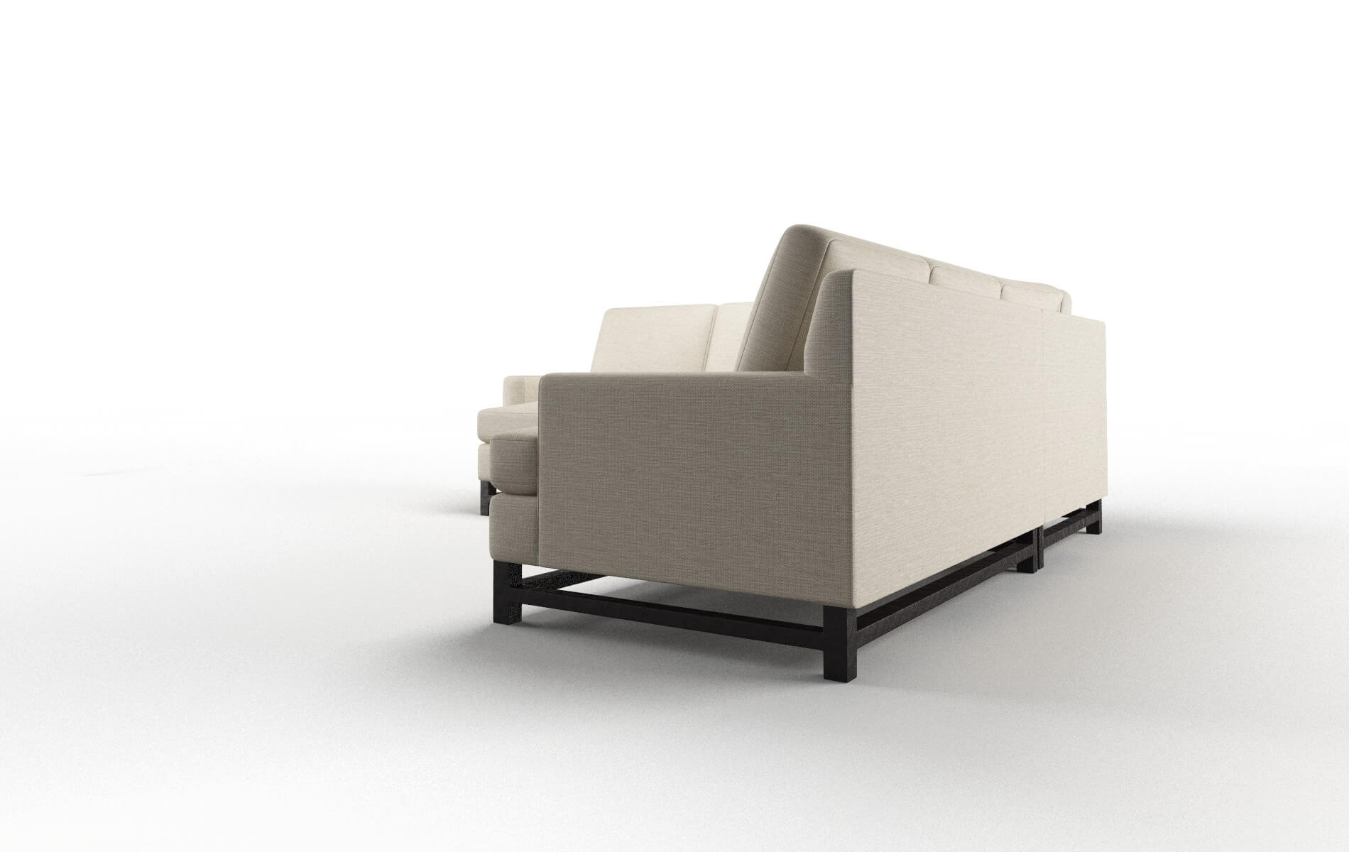Houston Sosoftness 72 Sectional espresso legs 4