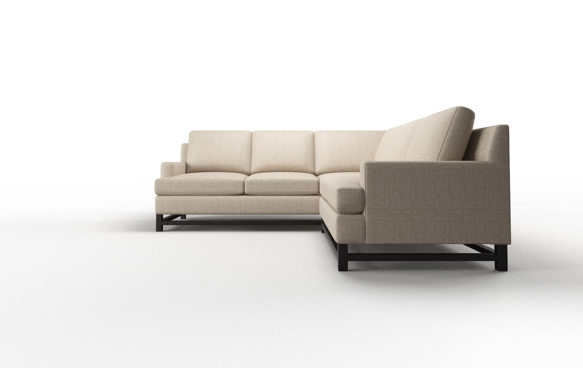 Houston Sosoftness 74 Sectional espresso legs 5