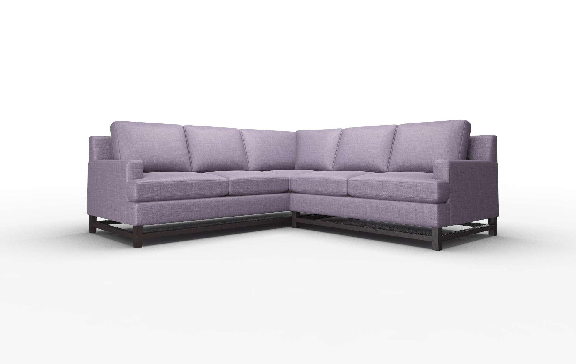 Houston Tess Blackberry Sectional espresso legs 1