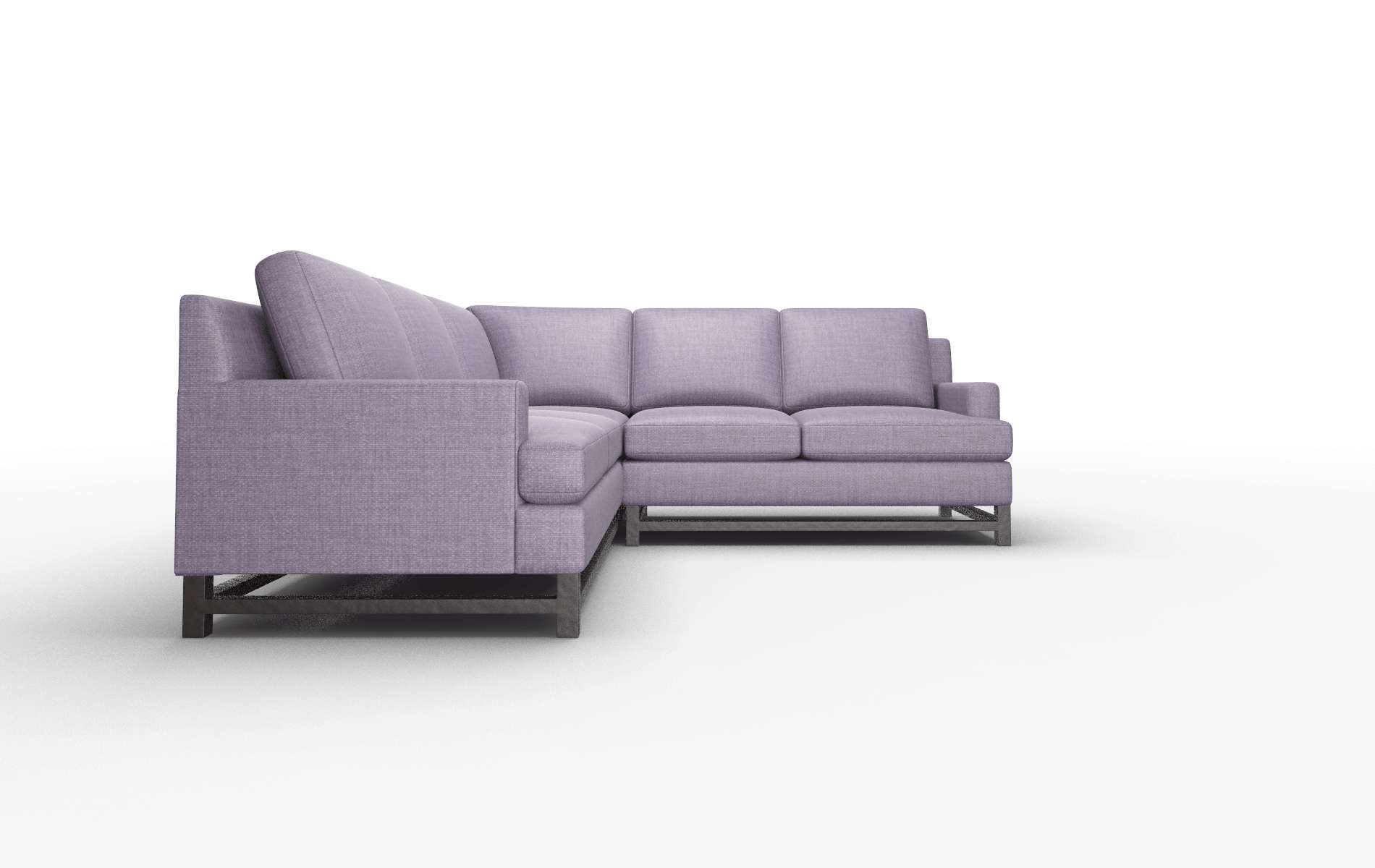Houston Tess Blackberry Sectional espresso legs 2