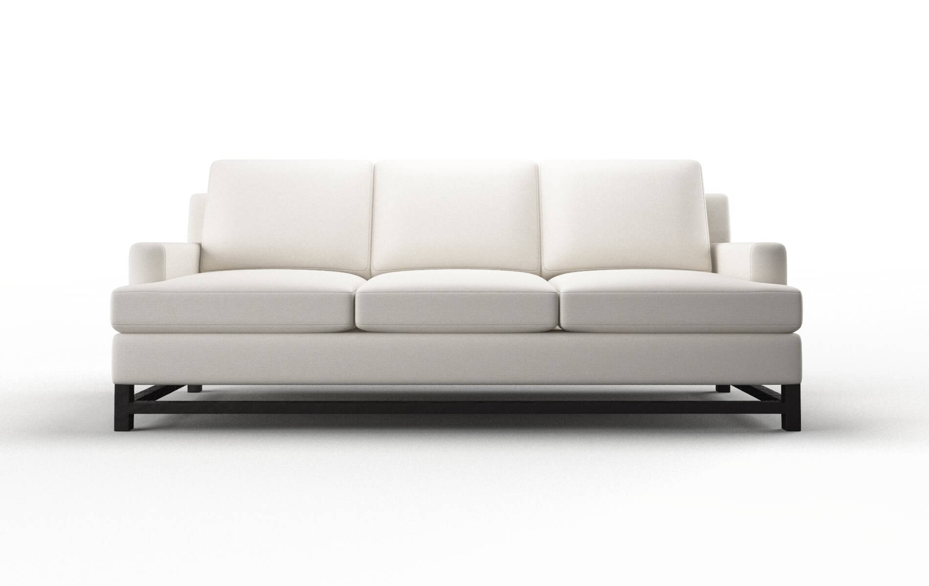 Houston Venice eggshell Sofa Espresso Legs  1
