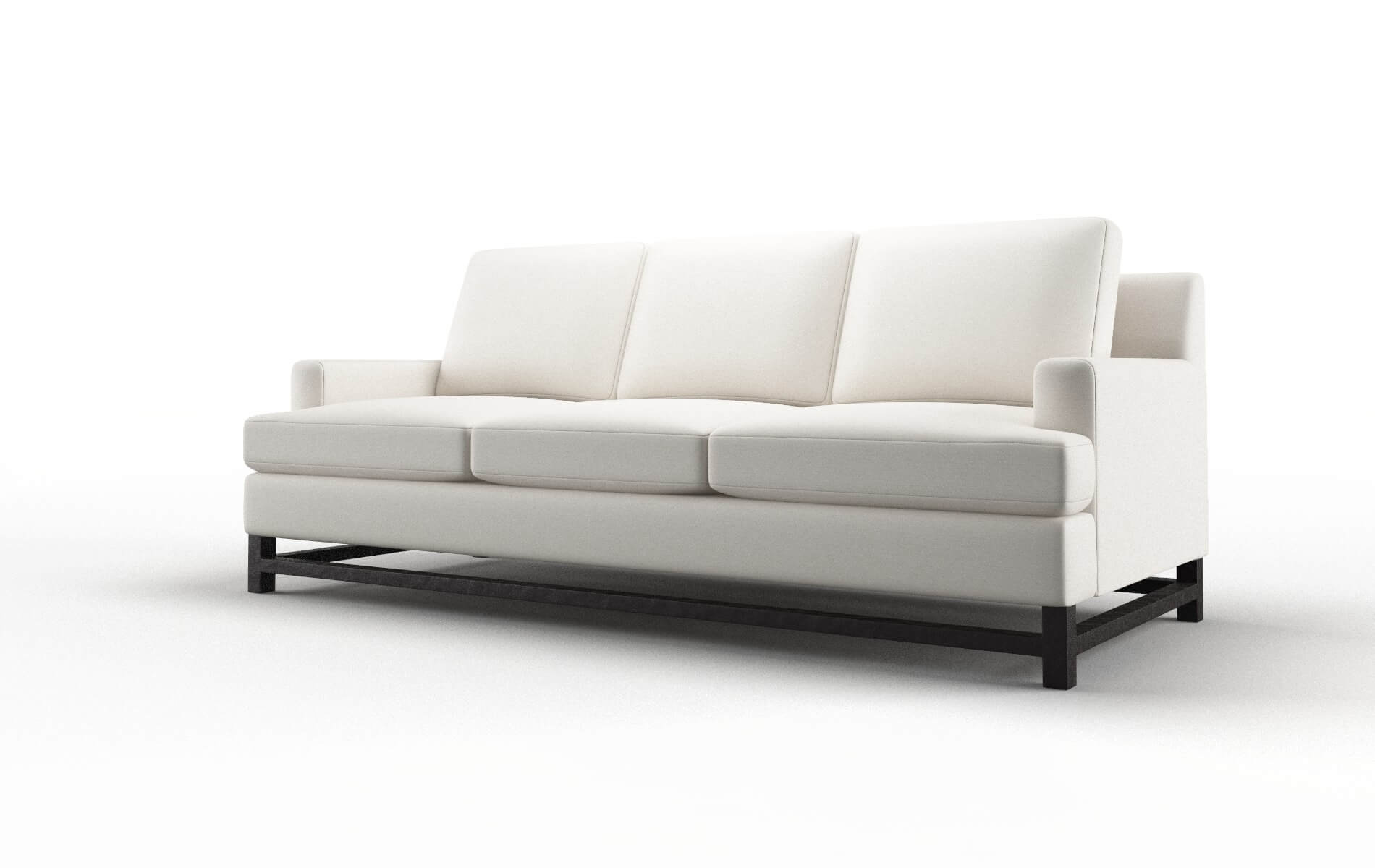 Houston Venice Eggshell Sofa espresso legs 4