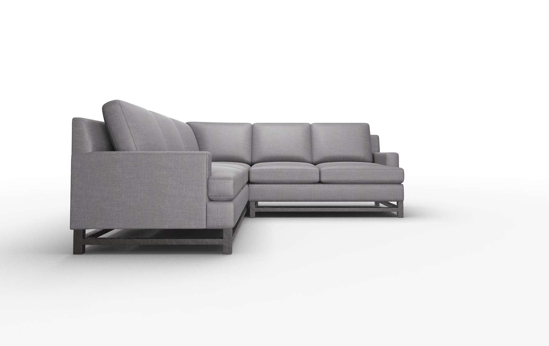 Houston Venus Onyx Sectional espresso legs 2