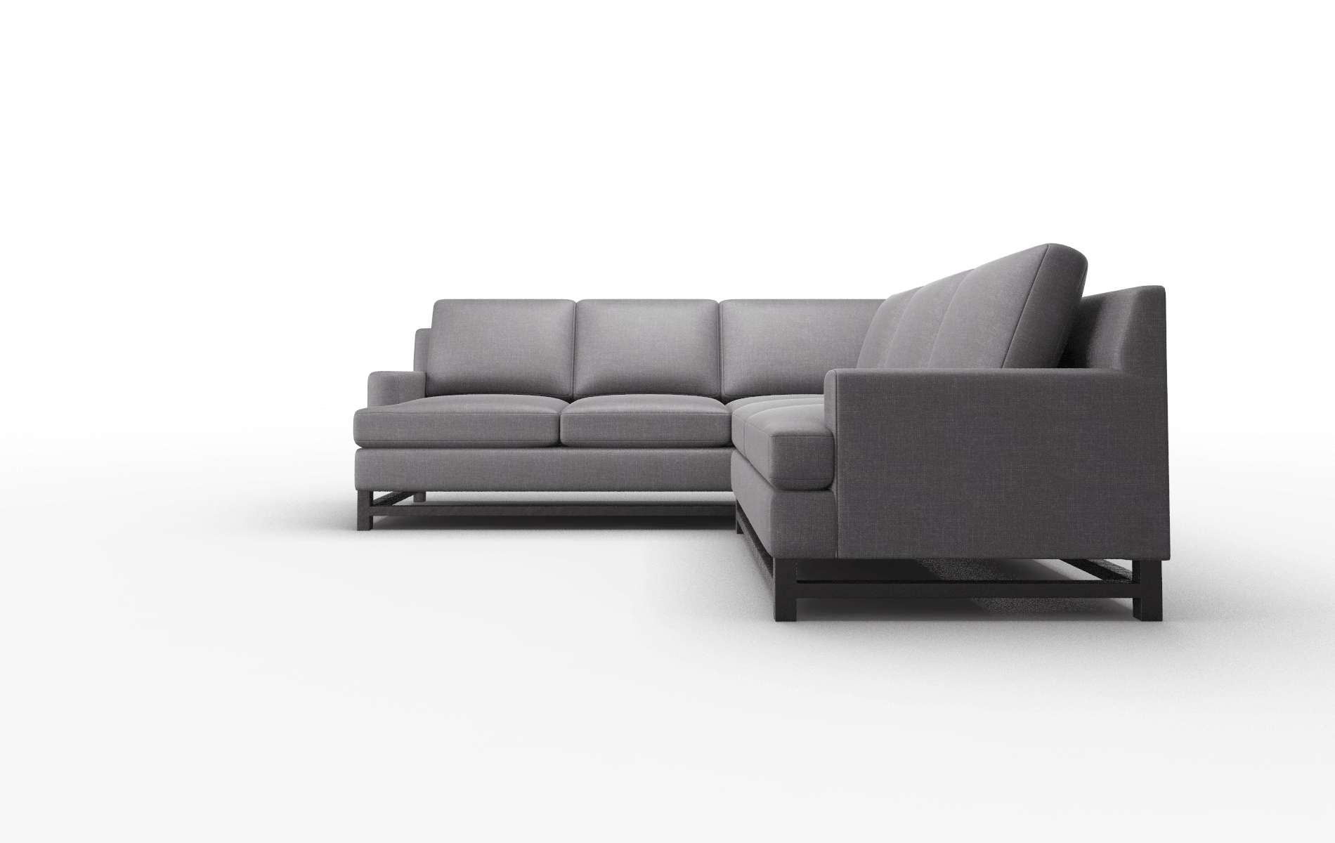 Houston Venus Onyx Sectional espresso legs 5