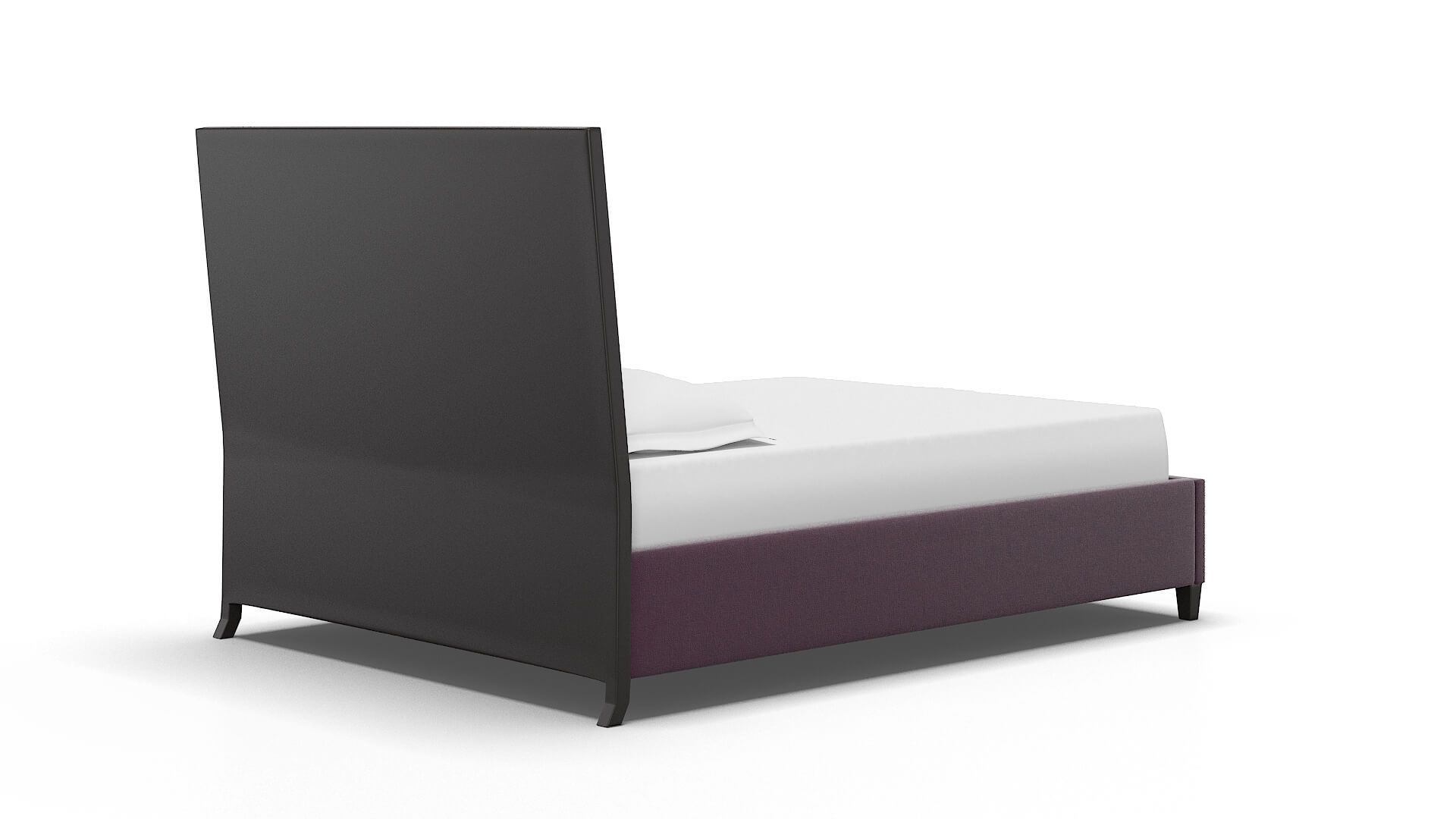 Hugo Bella Aubergine Bed espresso legs 4