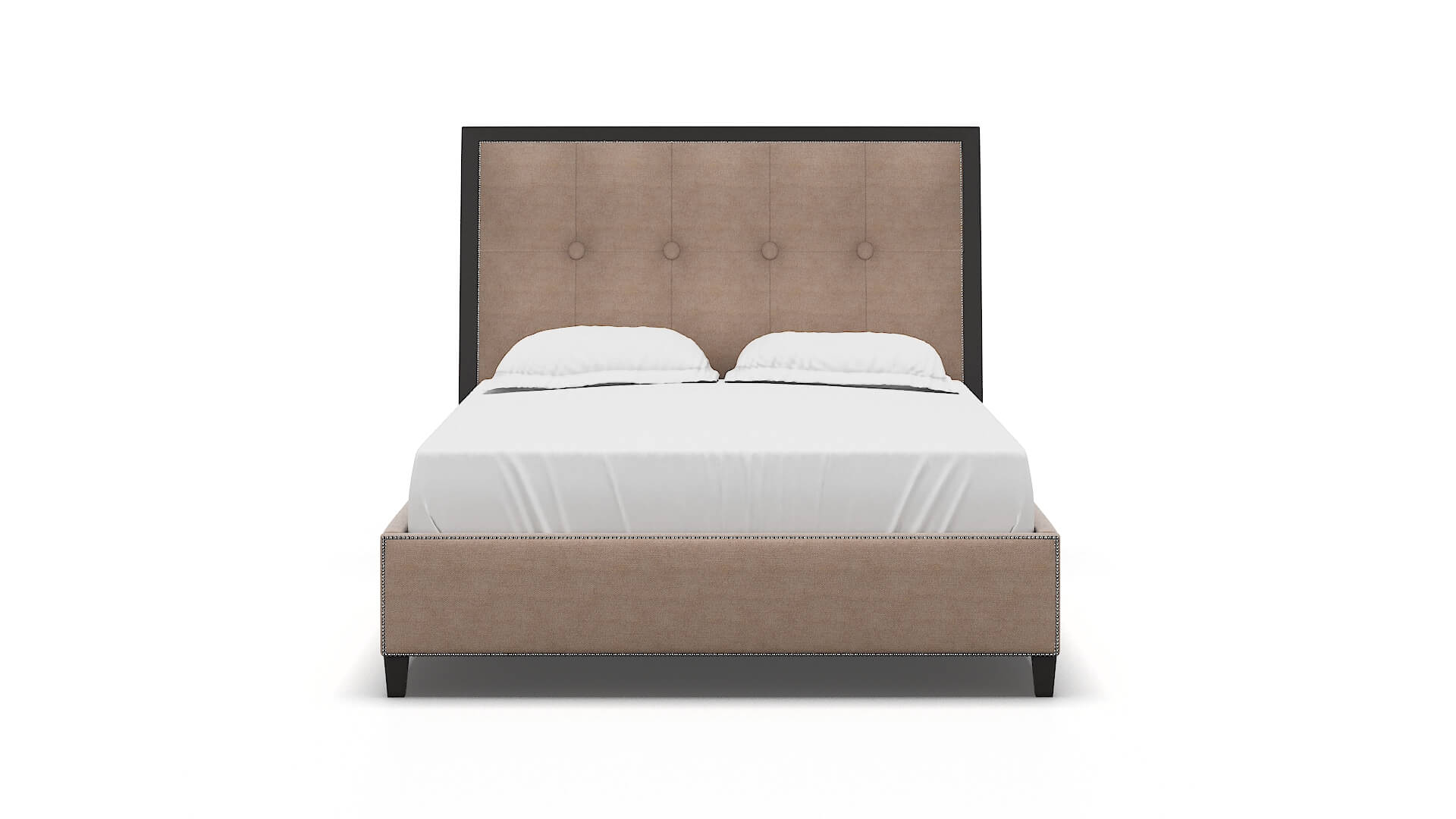 Hugo Bella Pewter Bed espresso legs 1