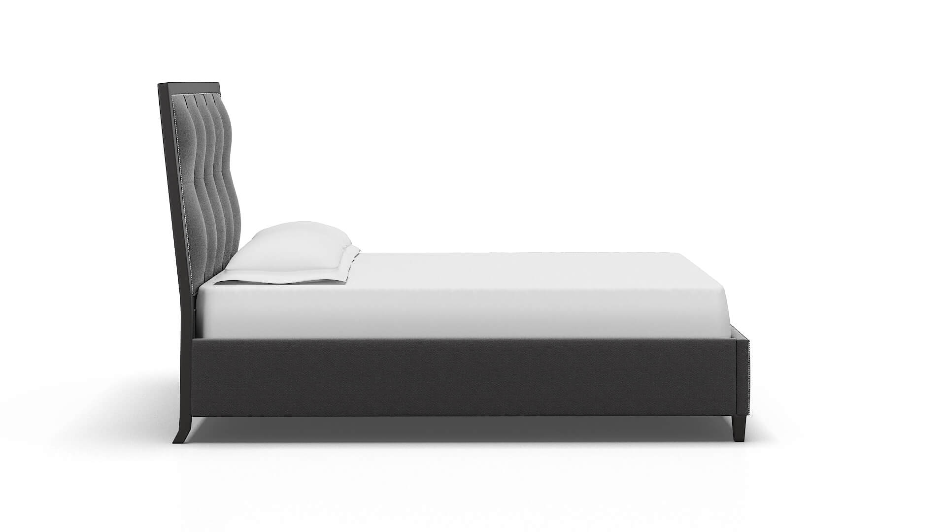 Hugo Catalina Charcoal Bed espresso legs 3