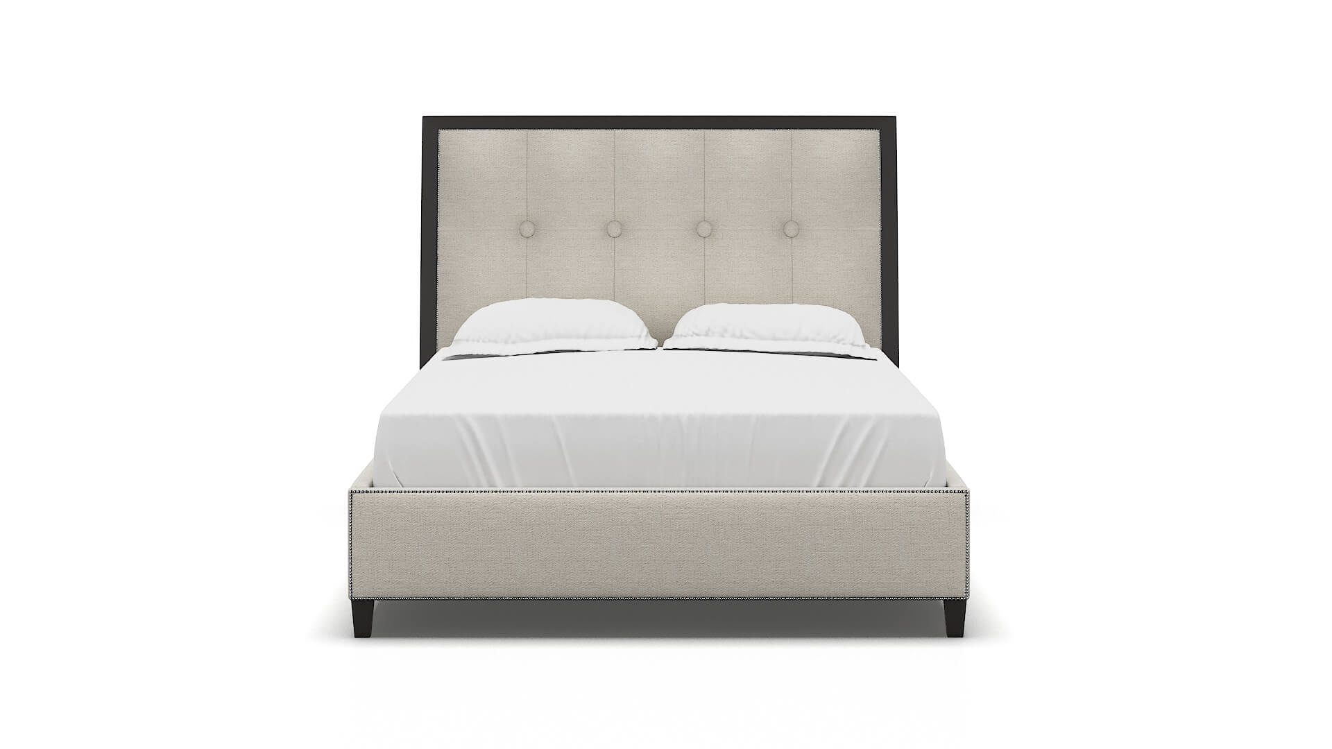 Hugo Catalina Linen Bed espresso legs 1