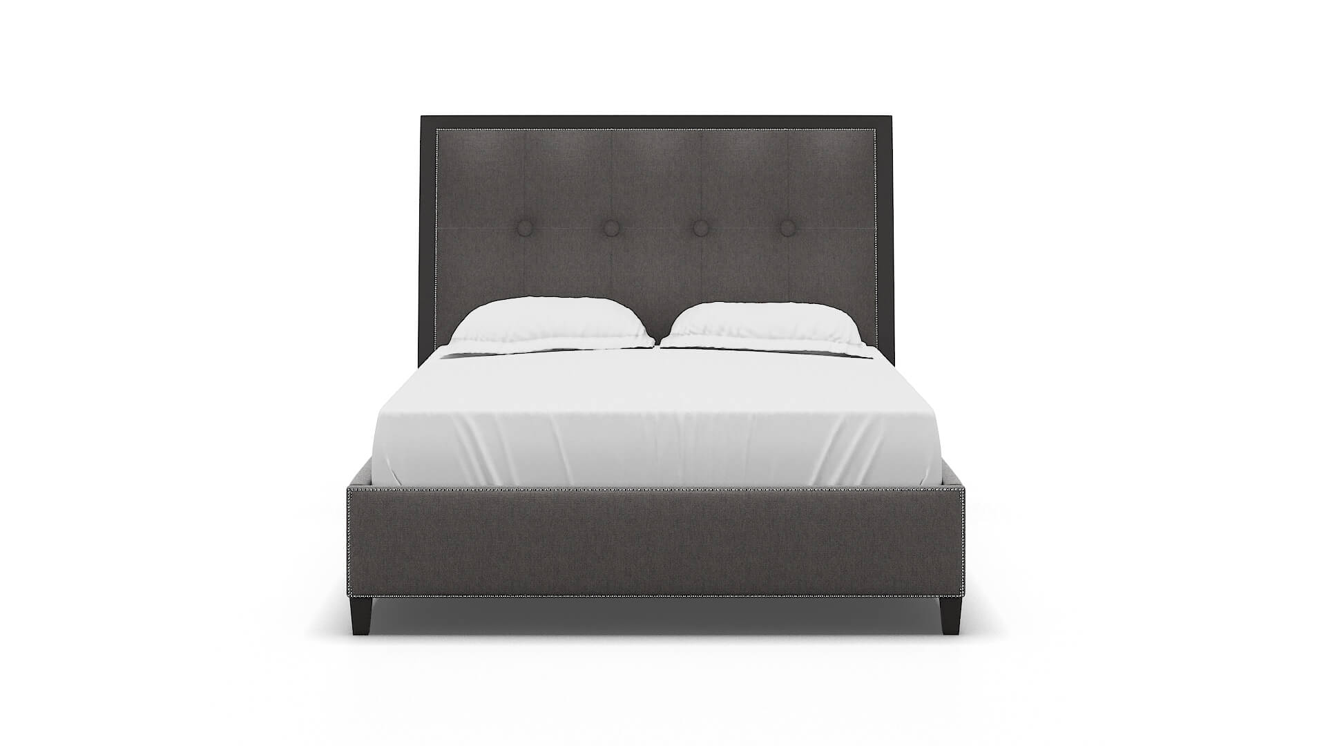 Hugo Cosmo Charcoal Bed espresso legs 1