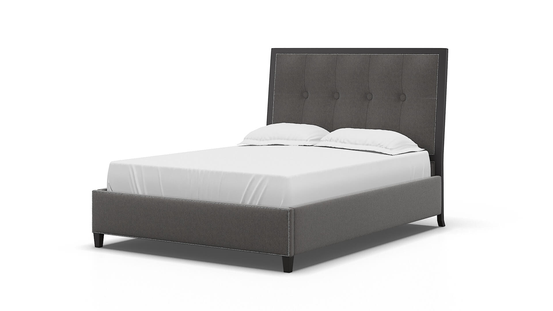Hugo Cosmo Charcoal Bed espresso legs 5