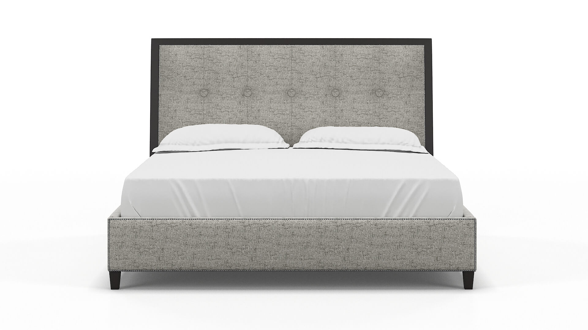 Hugo Derby Silver Bed King espresso legs 1