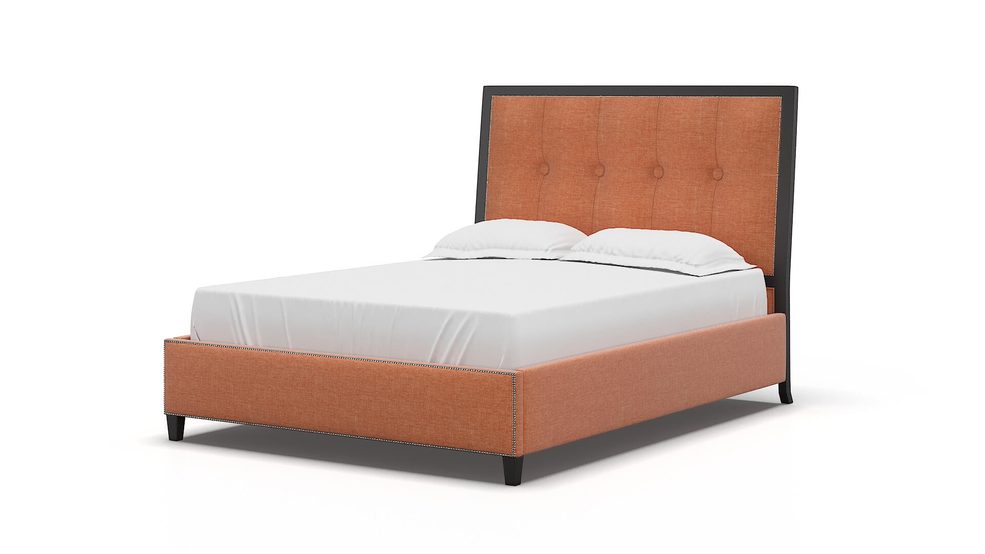 Hugo Hepburn Appricot Bed espresso legs 5