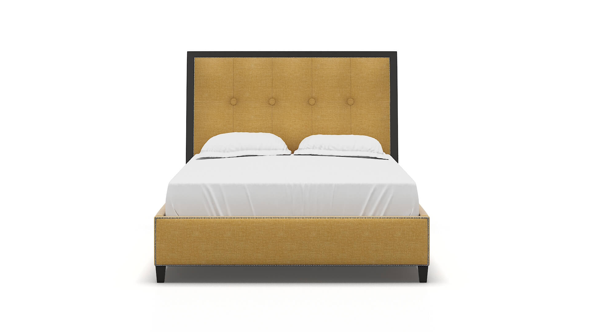 Hugo Leslie Saffron Bed espresso legs 1