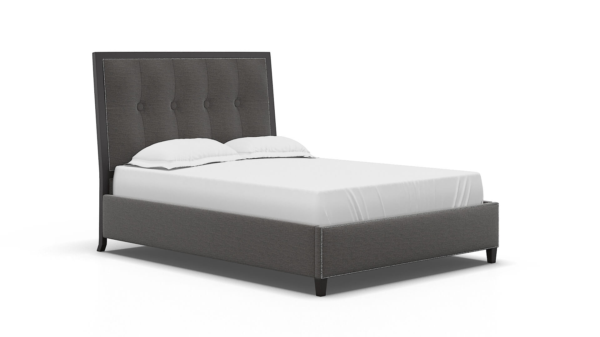 Hugo Oscar Charcoal Bed espresso legs 2