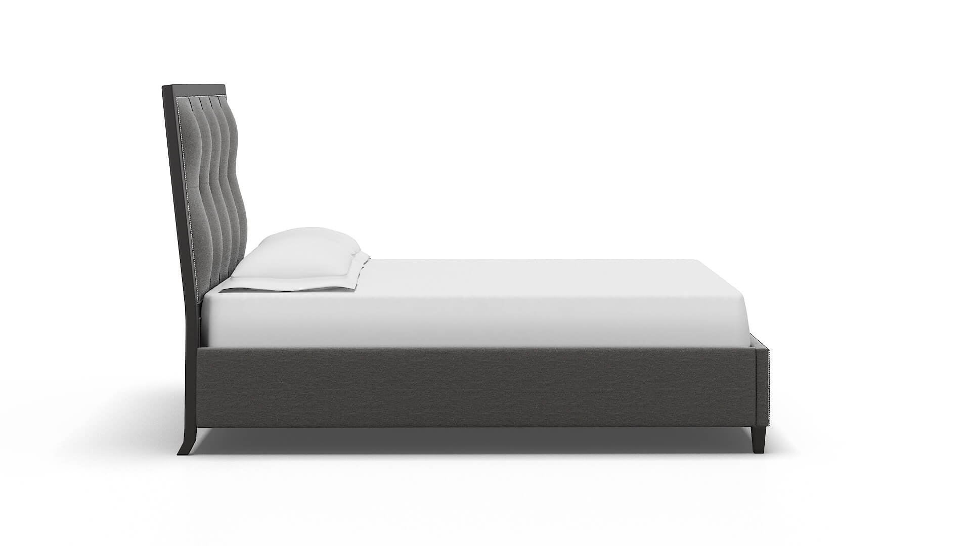 Hugo Oscar Grey Bed espresso legs 3
