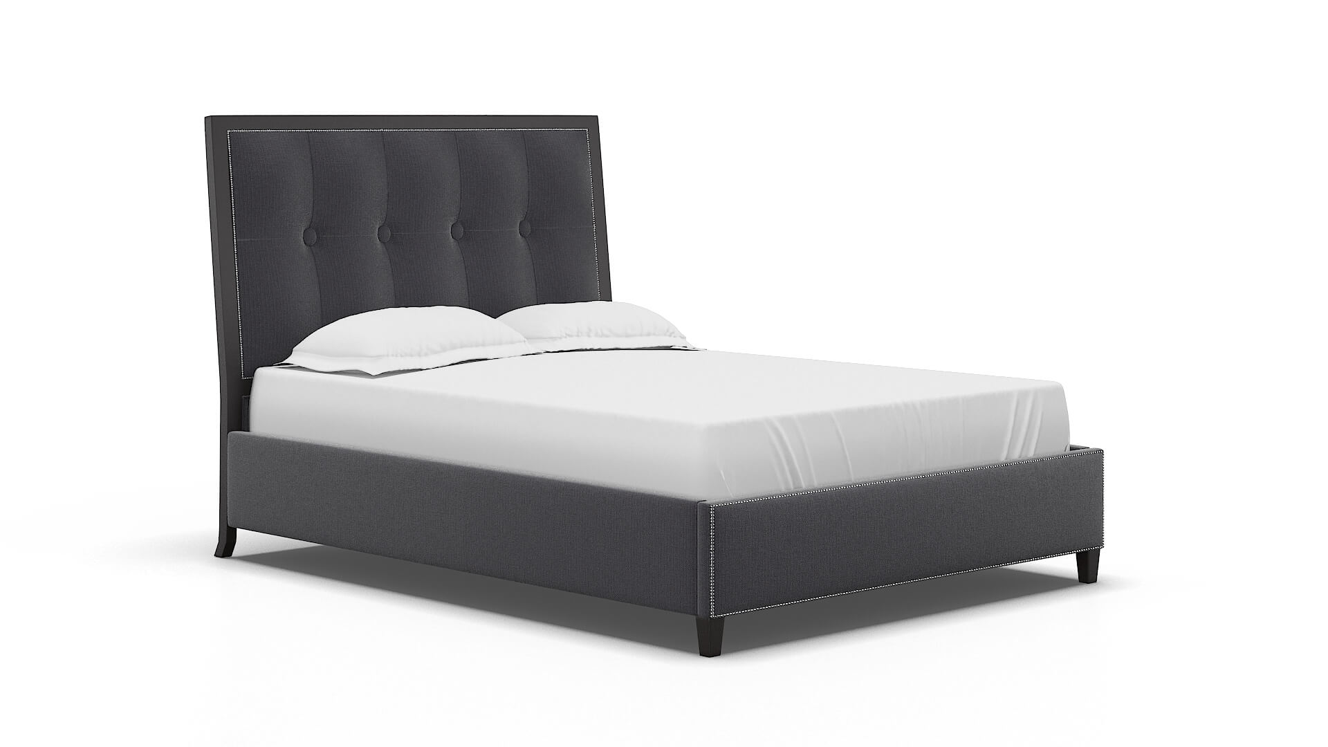 Hugo Parker Charcoal Bed espresso legs 2
