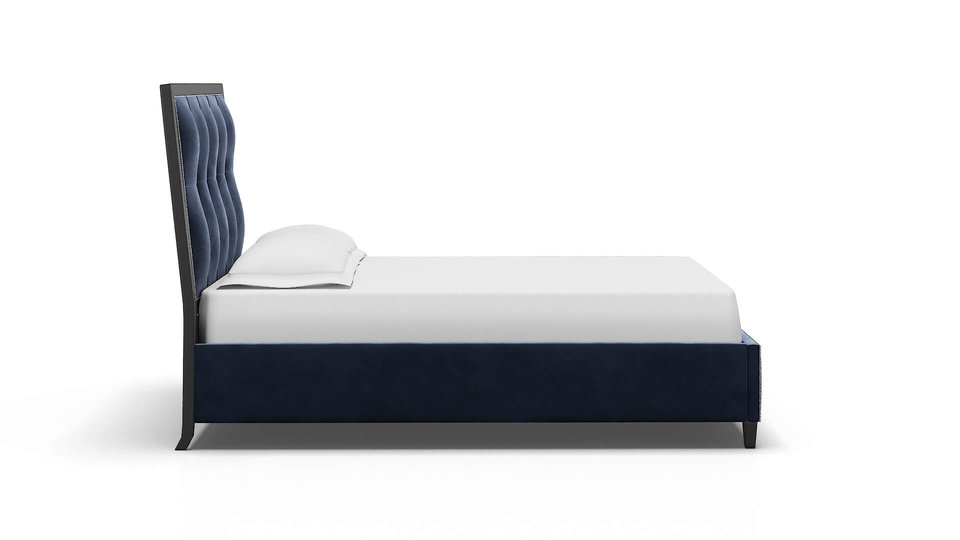 Hugo Royale Cobalt Bed espresso legs 3