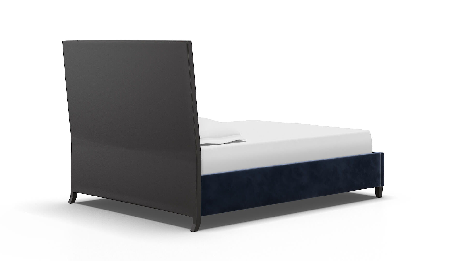 Hugo Royale Cobalt Bed espresso legs 4