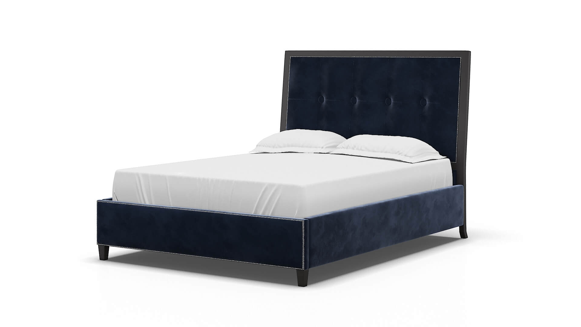 Hugo Royale Cobalt Bed espresso legs 5