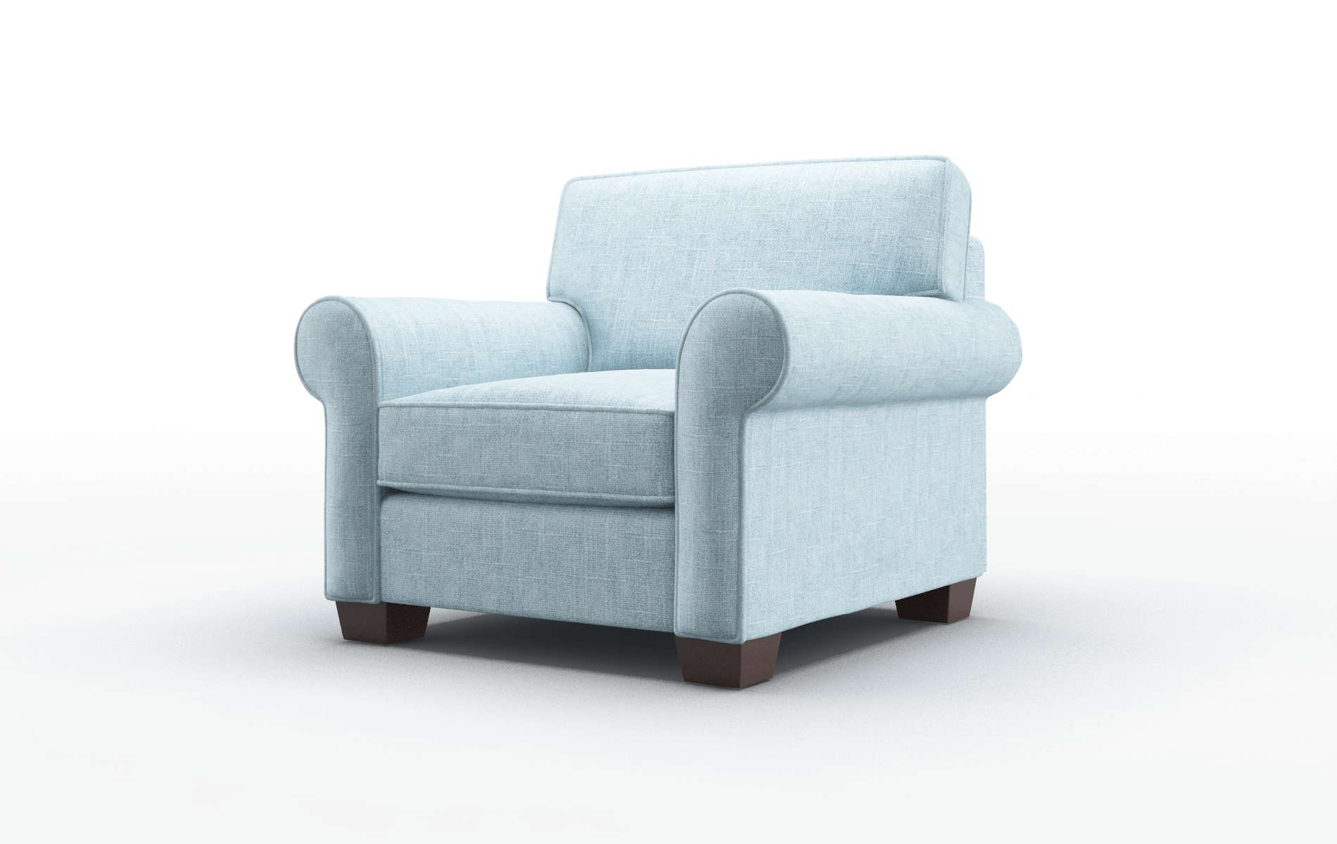 Isabel Atlas Turquoise Chair espresso legs 4