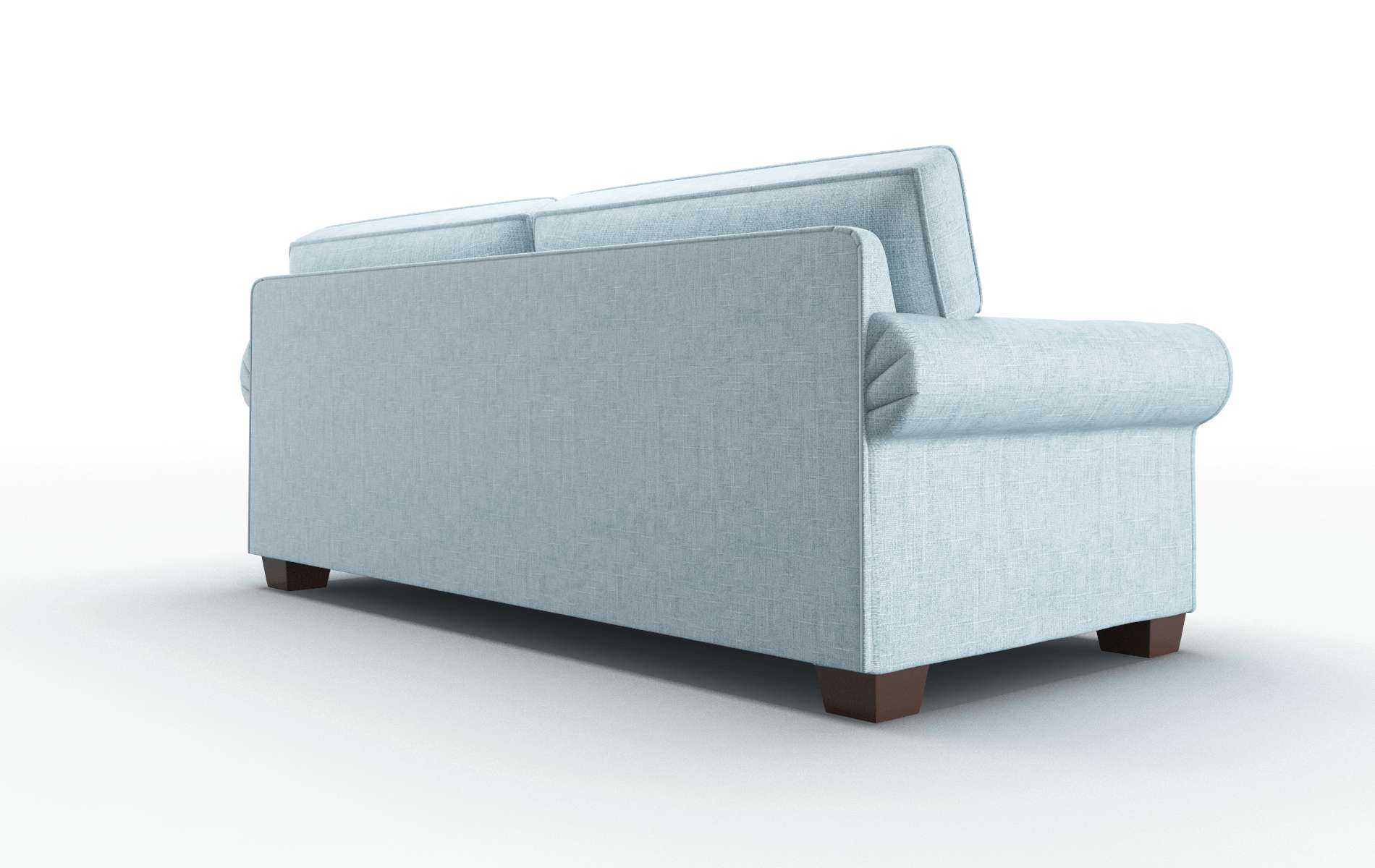 Isabel Atlas Turquoise Sofa espresso legs 5
